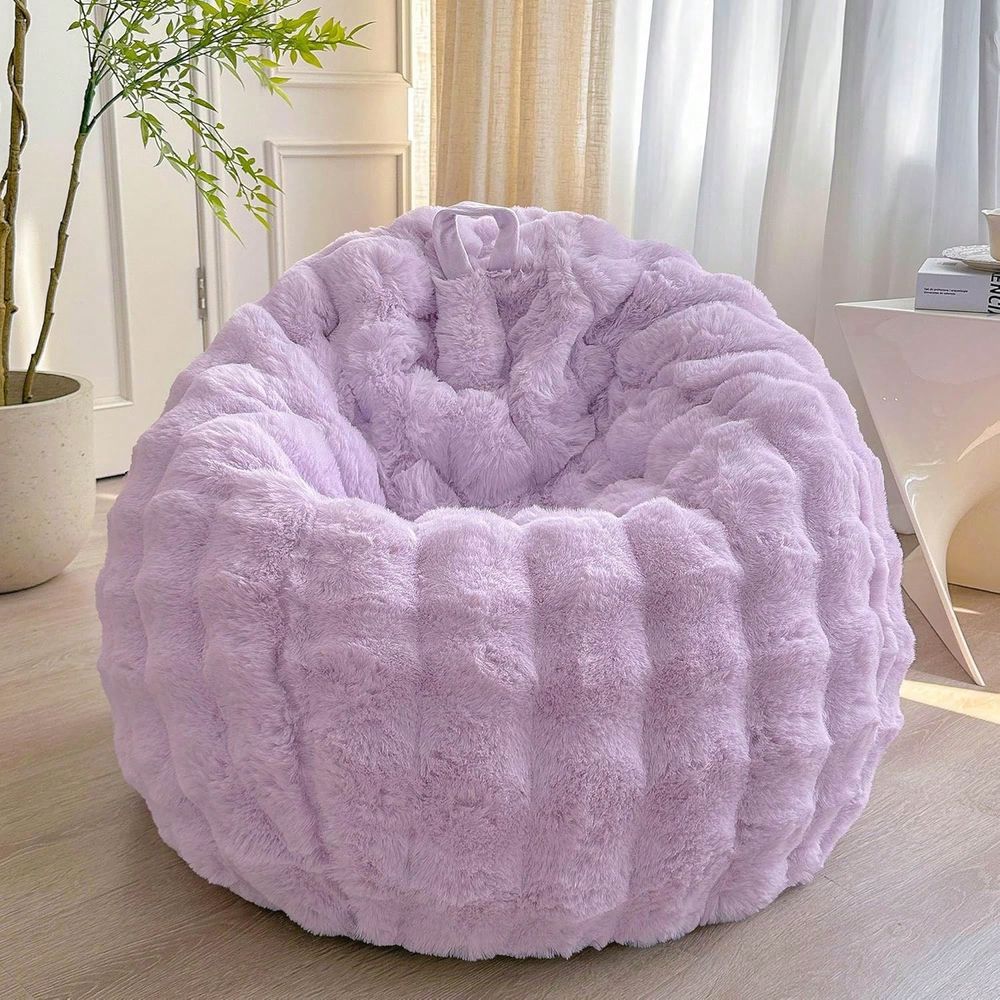 Kids Outdoor Storage - Housse de pouf en fausse fourrure