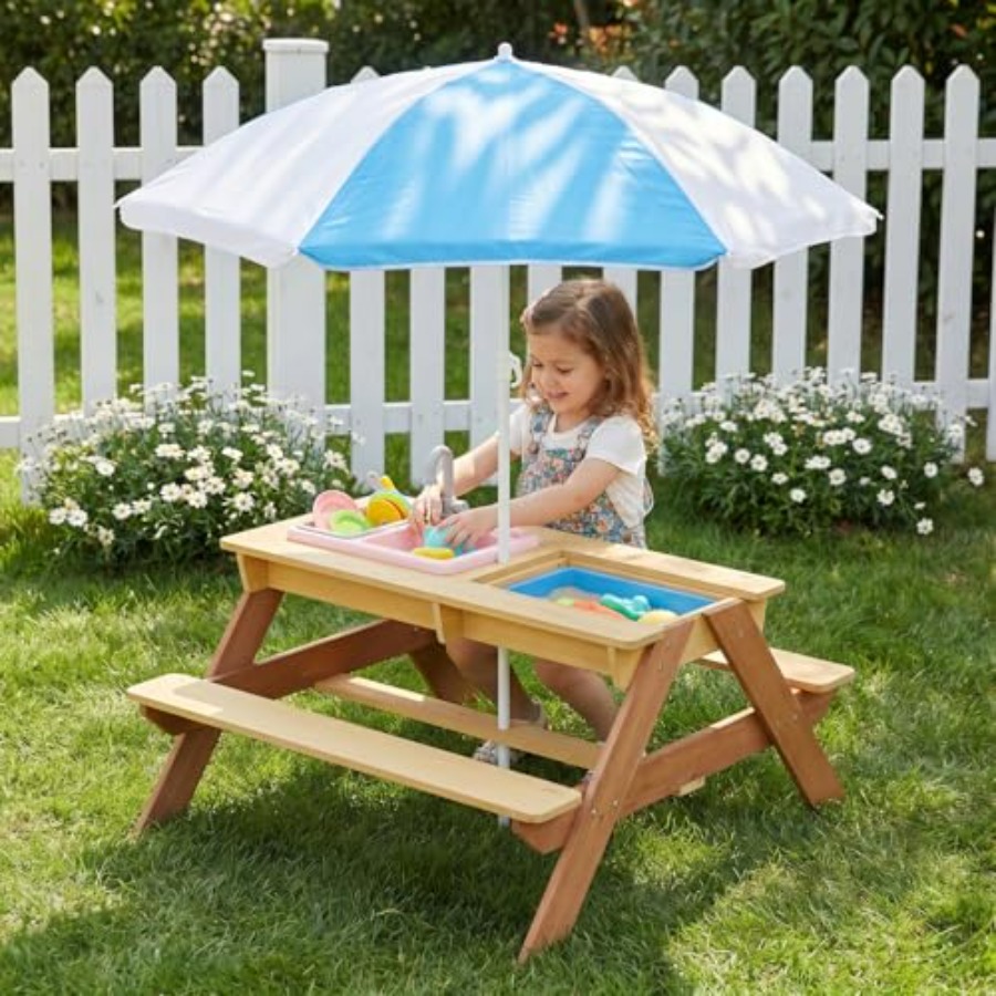 Kids Outdoor Sink - Table de pique-nique extérieure pour enfants