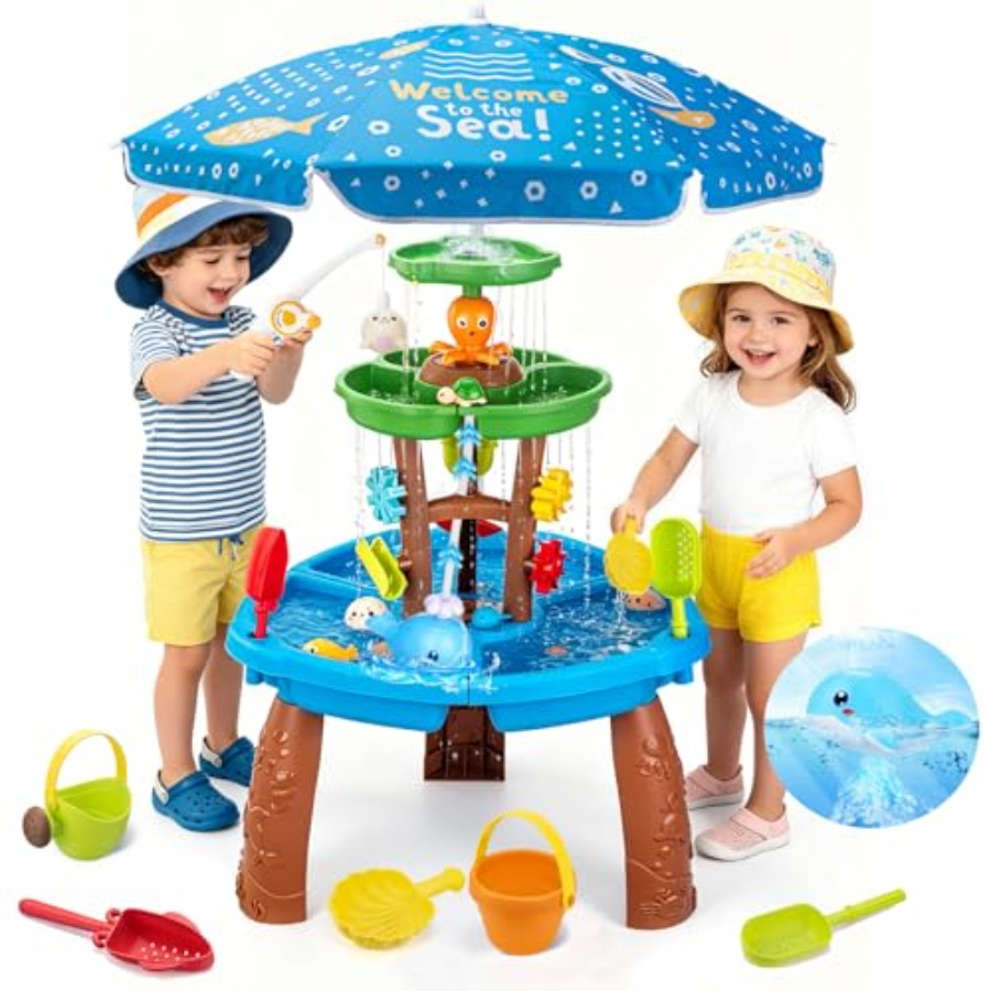 Kids Outdoor Sensory Table - Table d'eau d'extérieur pour enfants de