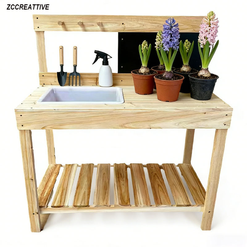 Kids Outdoor Bench Table - ZCCREATTIVE Bancs de jardinage en bois