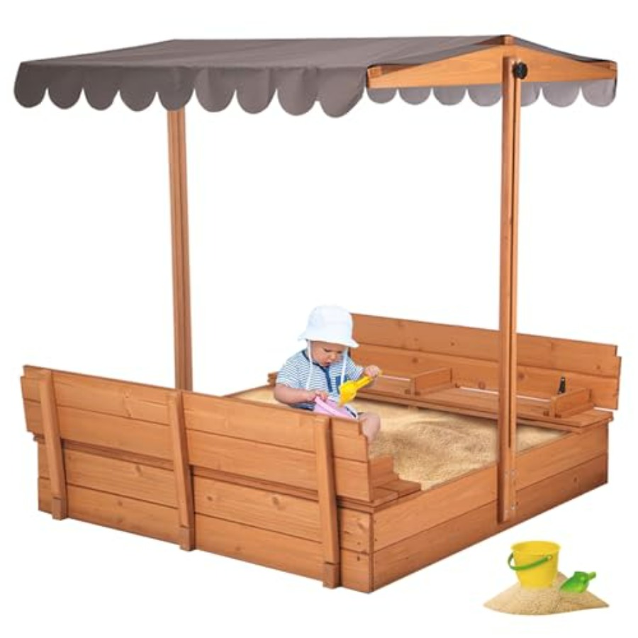 Kids Outdoor Bench Table - Table à sable d'extérieur pour enfants