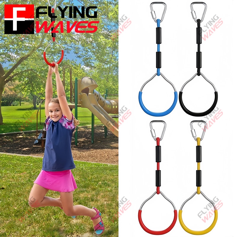 Kids Outdoor Monkey Bars - Anneau de gymnastique suspendu pour enfants,