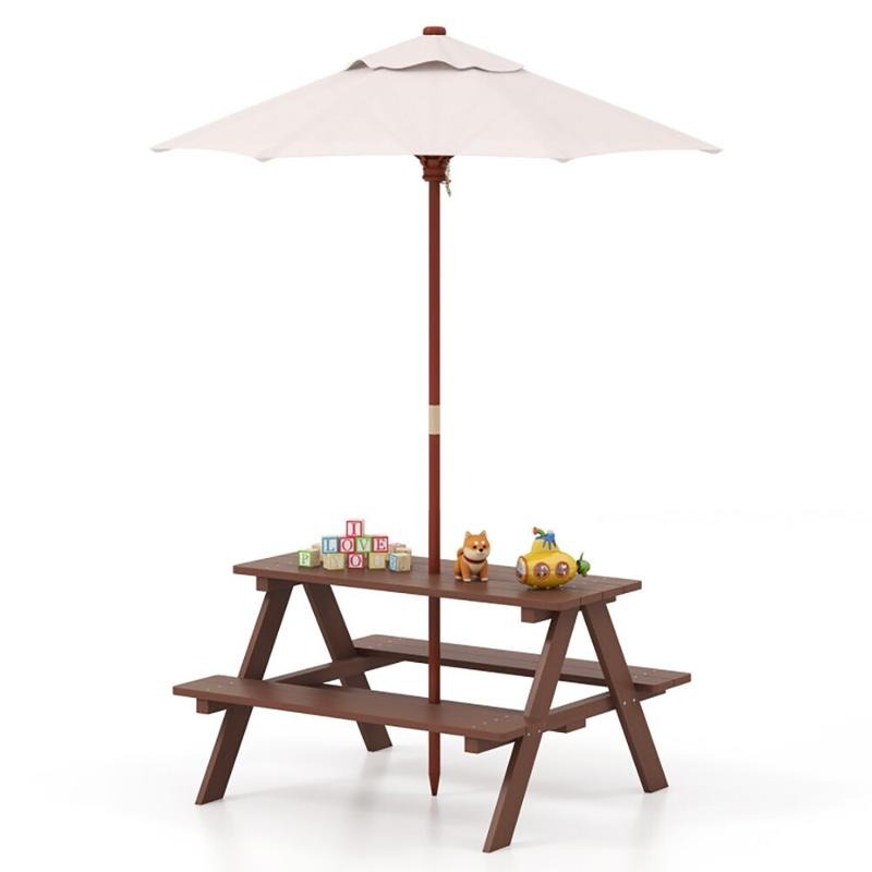 Kids Outdoor Bench Table - Ensemble table et banc de pique-nique