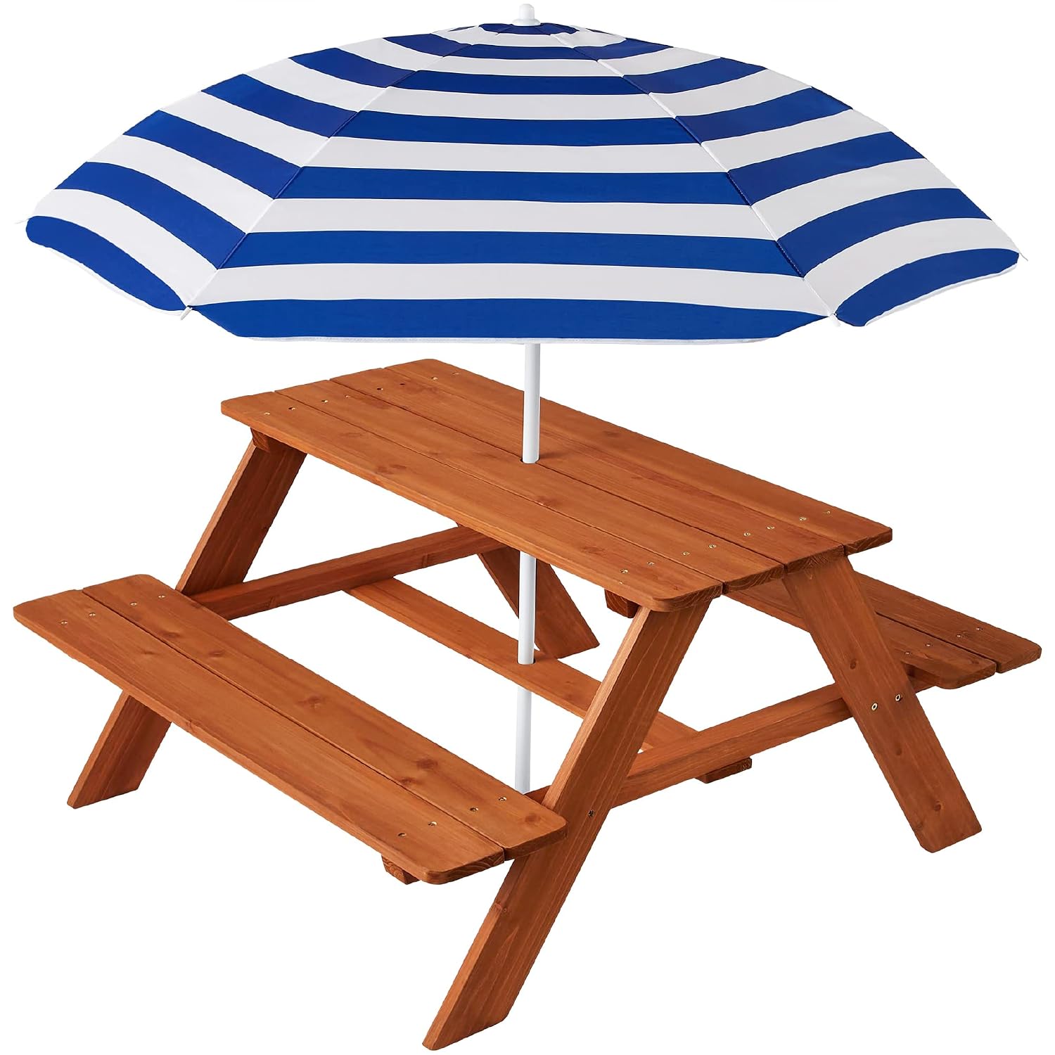 Kids Outdoor Bench Table - Table de pique-nique en bois pour