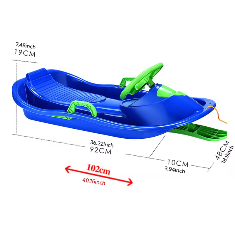 Kids Unique Outdoor Toys - Luge à neige pour enfants avec