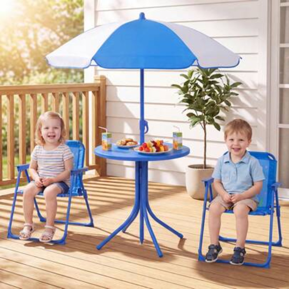 Kids Outdoor Folding Table - Table de pique-nique pour enfants, ensemble