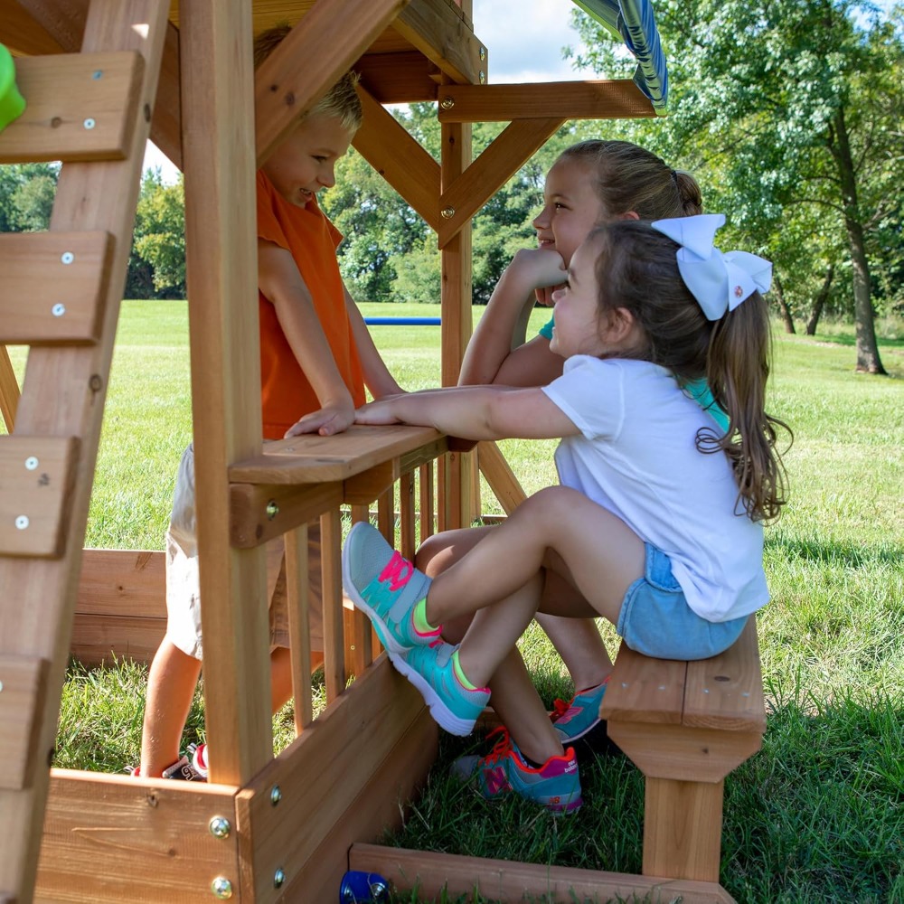 Kids Outdoor Monkey Bars - Ensemble de balançoires de jardin en
