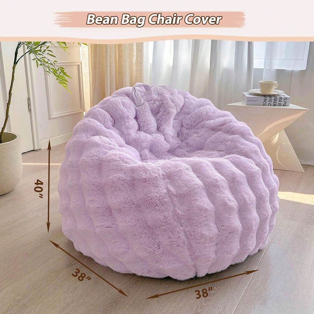 Housse de pouf en fausse fourr - Kids Outdoor Storage avis et prix