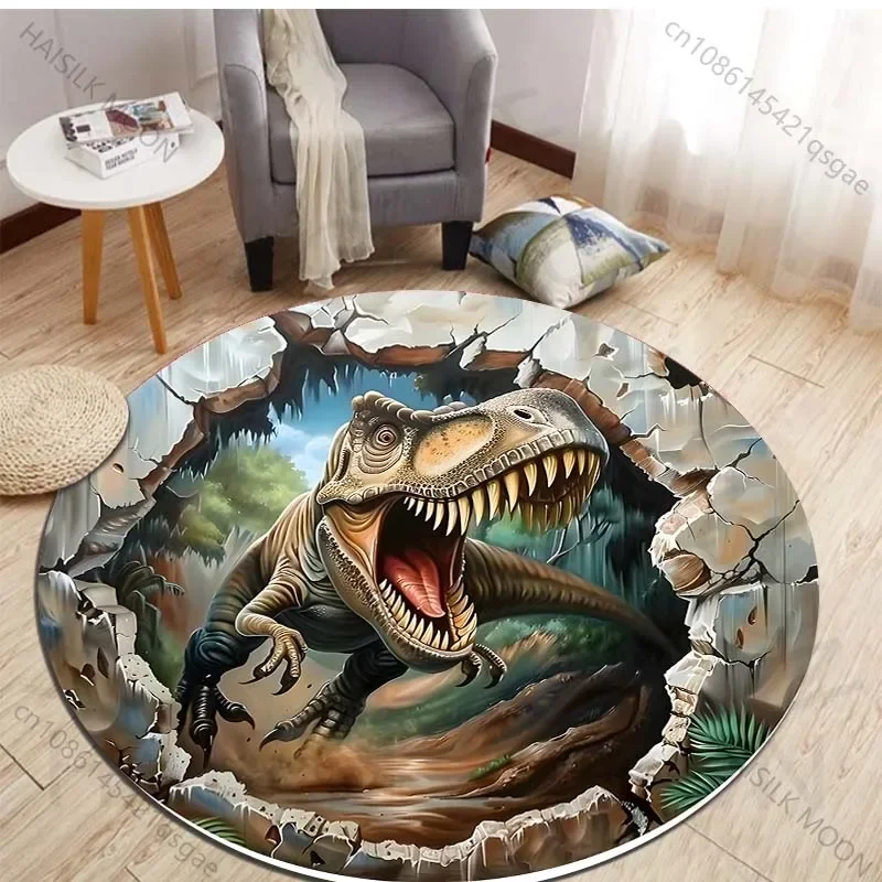 Tapis ronds imprimé dinosaure  - Kids Outdoor Mat Waterproof avis et prix