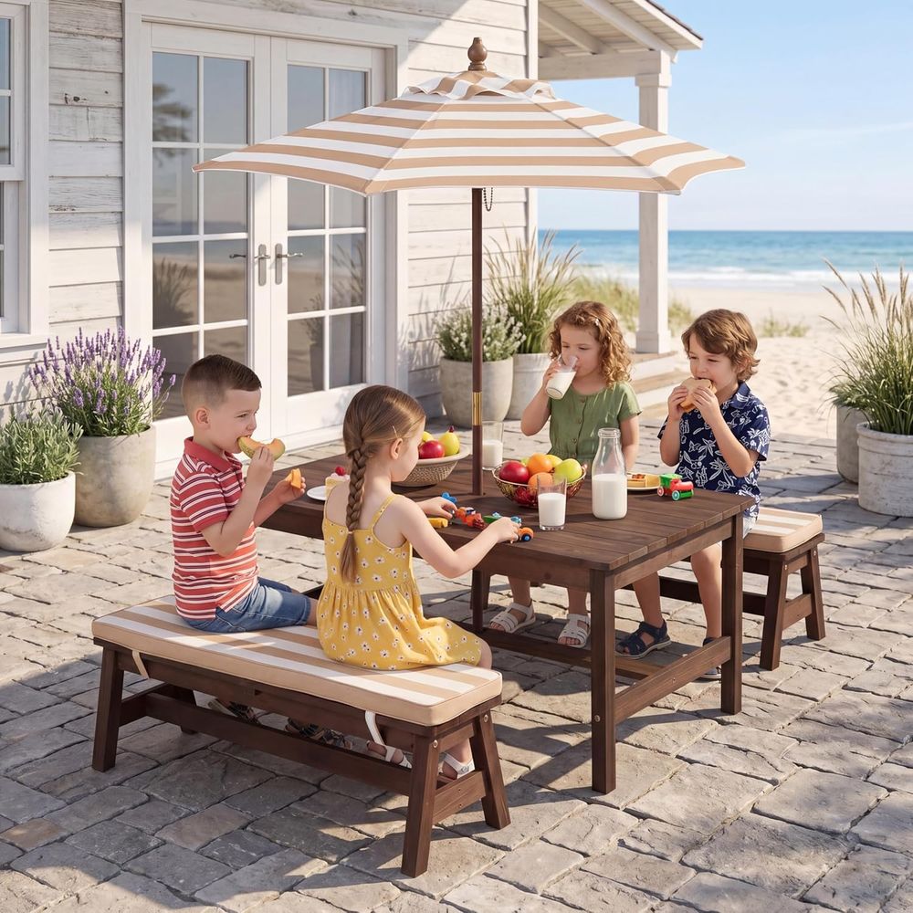 Table de pique-nique pour enfa - Kids Outdoor Bench Table avis et prix