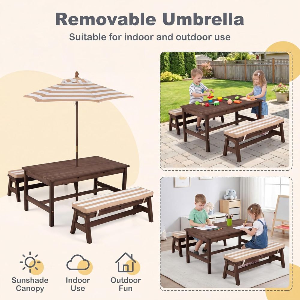Table de pique-nique pour enfa - Kids Outdoor Bench Table avis et prix