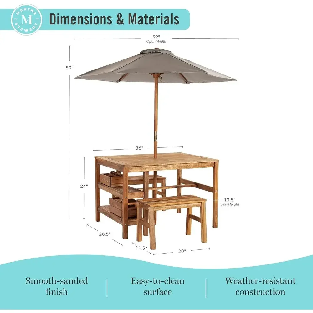 Ensemble de table, bancs et pa - Kids Outdoor Bench Table avis et prix