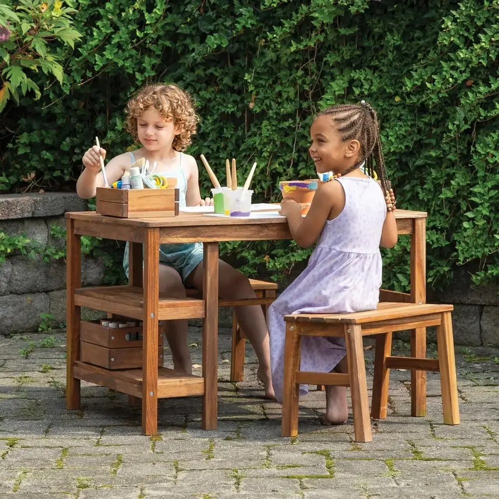 Ensemble Table et 2 Bancs d'Ex - Kids Outdoor Bench Table avis et prix