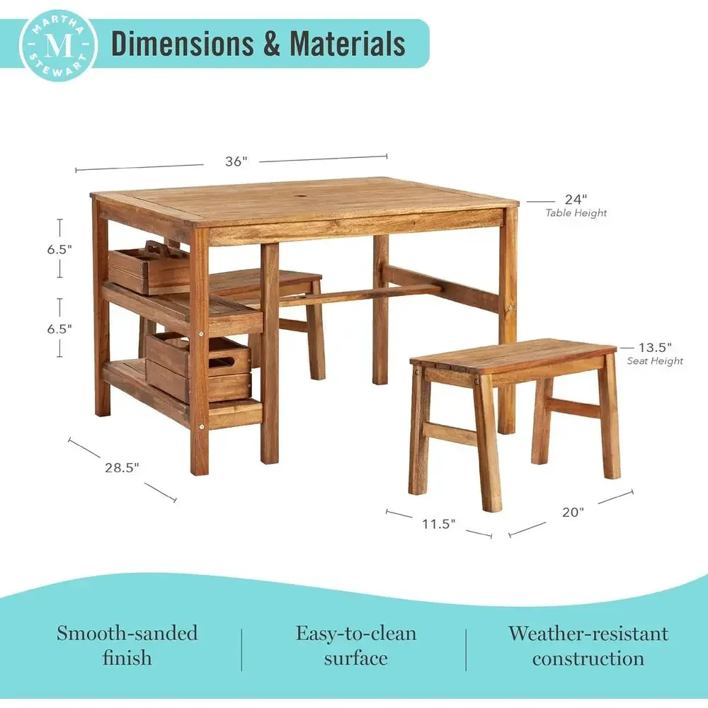Ensemble Table et 2 Bancs d'Ex - Kids Outdoor Bench Table avis et prix