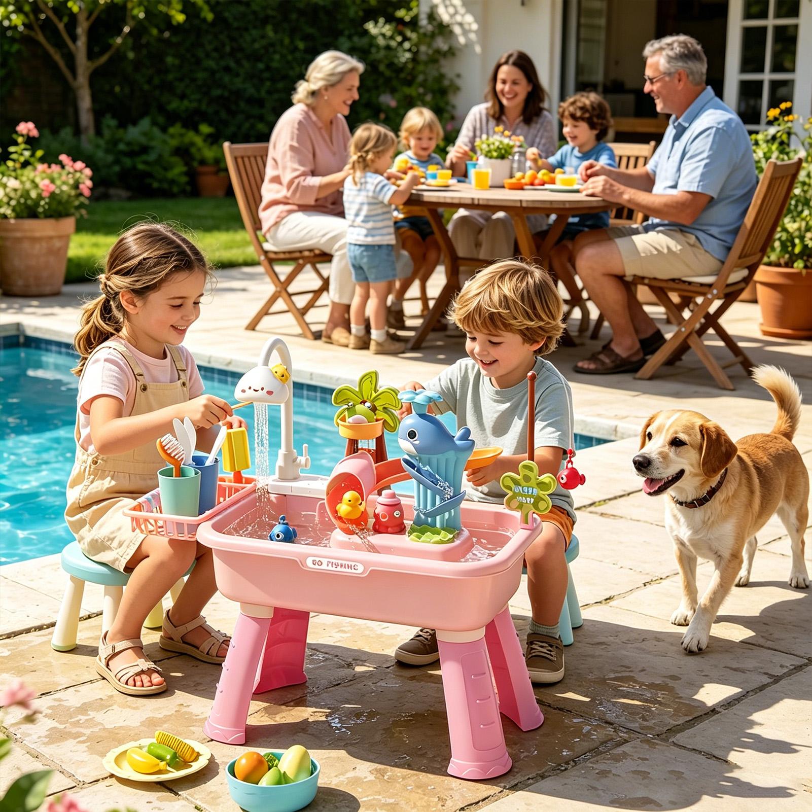 Table d'eau pour enfants avec  - Kids Outdoor Water Play Table avis et prix