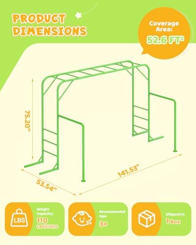 Structure de jeu extérieure av - Kids Outdoor Monkey Bars avis et prix