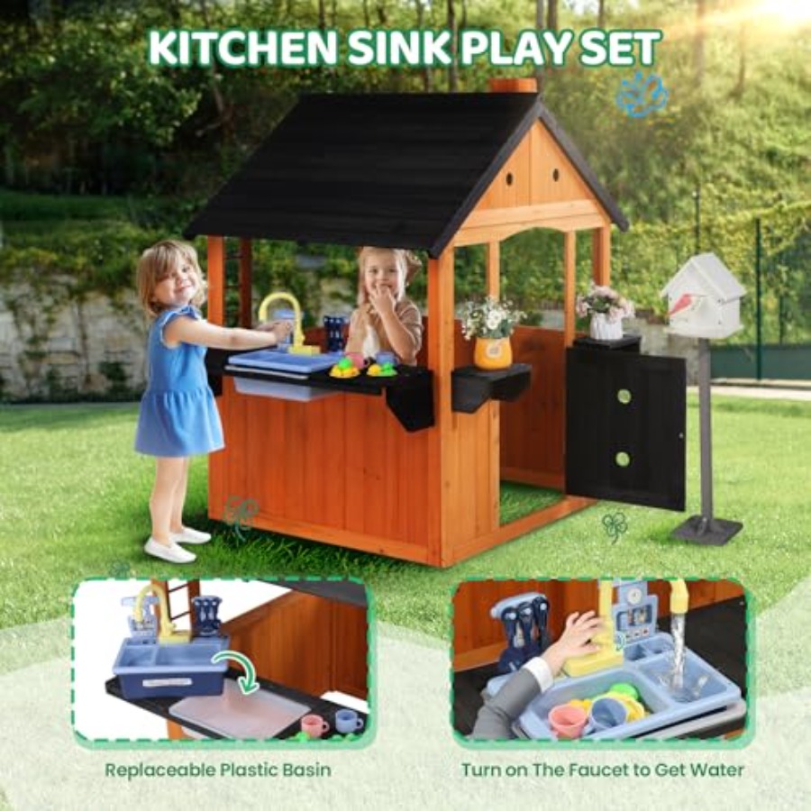 Maison de jeu en bois pour enf - Kids Outdoor Sink avis et prix
