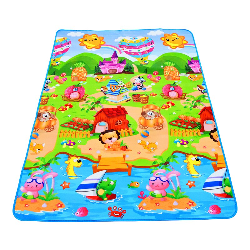 Bébé Tapis de Jeu 180x120x0.3c - Kids Outdoor Mat Waterproof avis et prix