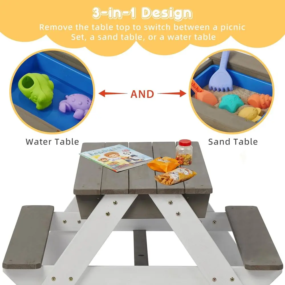 Table de pique-nique en bois c - Kids Outdoor Water Play Table avis et prix
