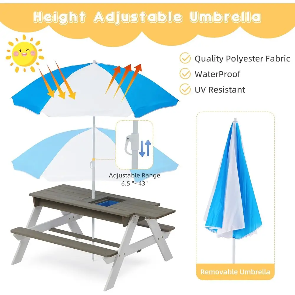 Table de pique-nique en bois c - Kids Outdoor Water Play Table avis et prix
