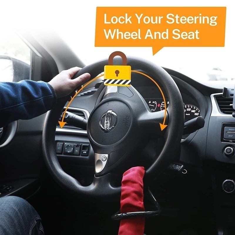Verrou de volant de voiture av - Swing Seat Belt avis et prix