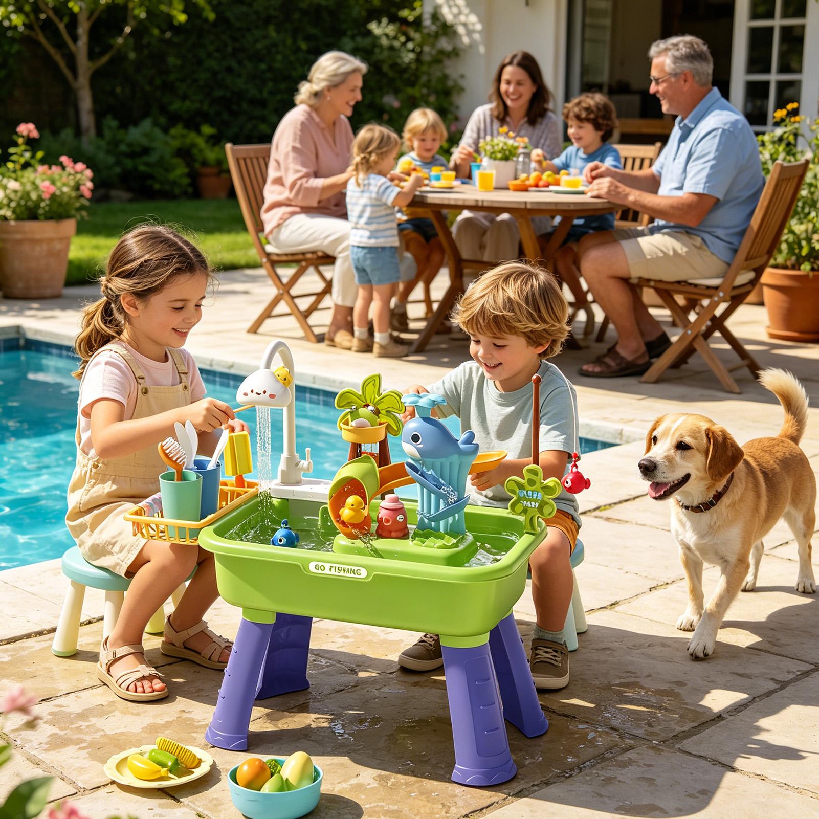 Table à eau pour enfants avec  - Kids Outdoor Water Play Table avis et prix