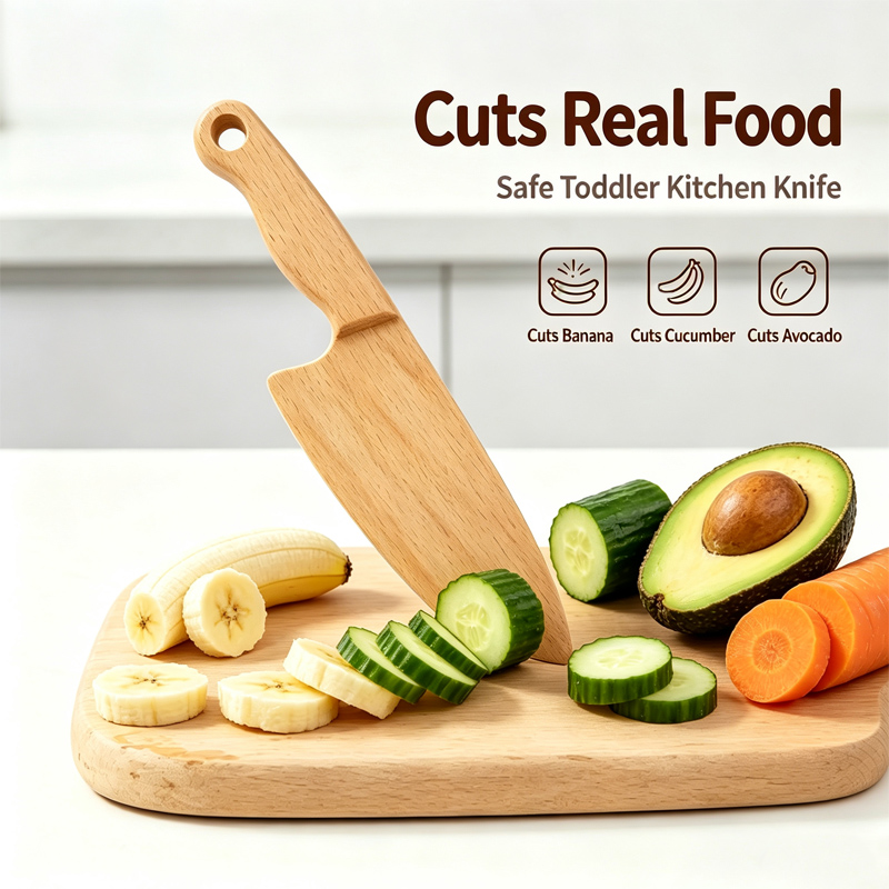 Couteau en bois pour enfants,  - Kids Outdoor Mud Kitchen Accessories avis et prix