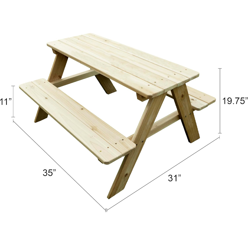 Table de pique-nique en bois p - Kids Outdoor Bench Table avis et prix