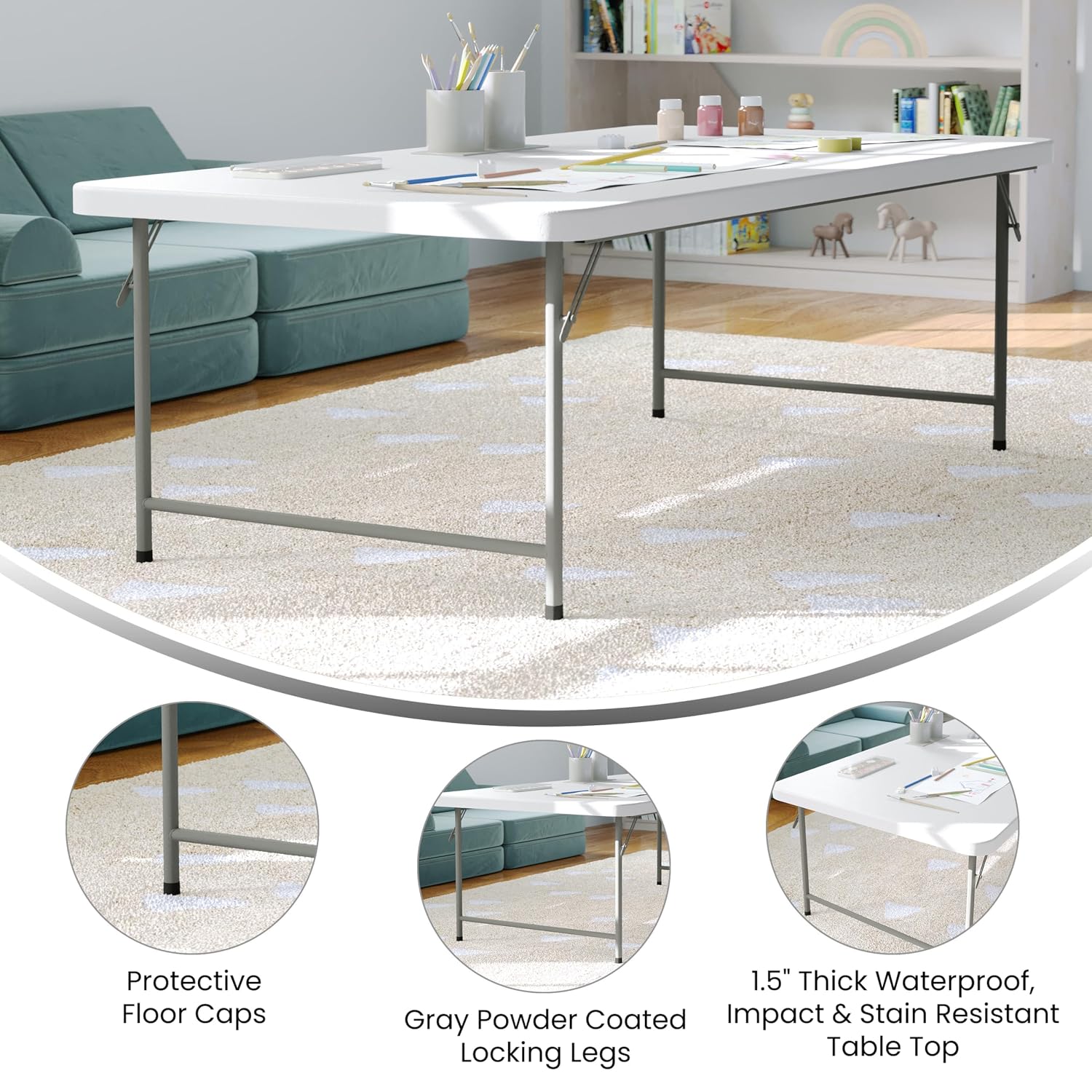 Table pliante en plastique pou - Kids Outdoor Folding Table avis et prix