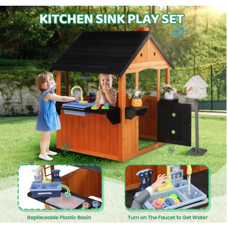 Maisonnette en bois pour enfan - Kids Outdoor Sink avis et prix