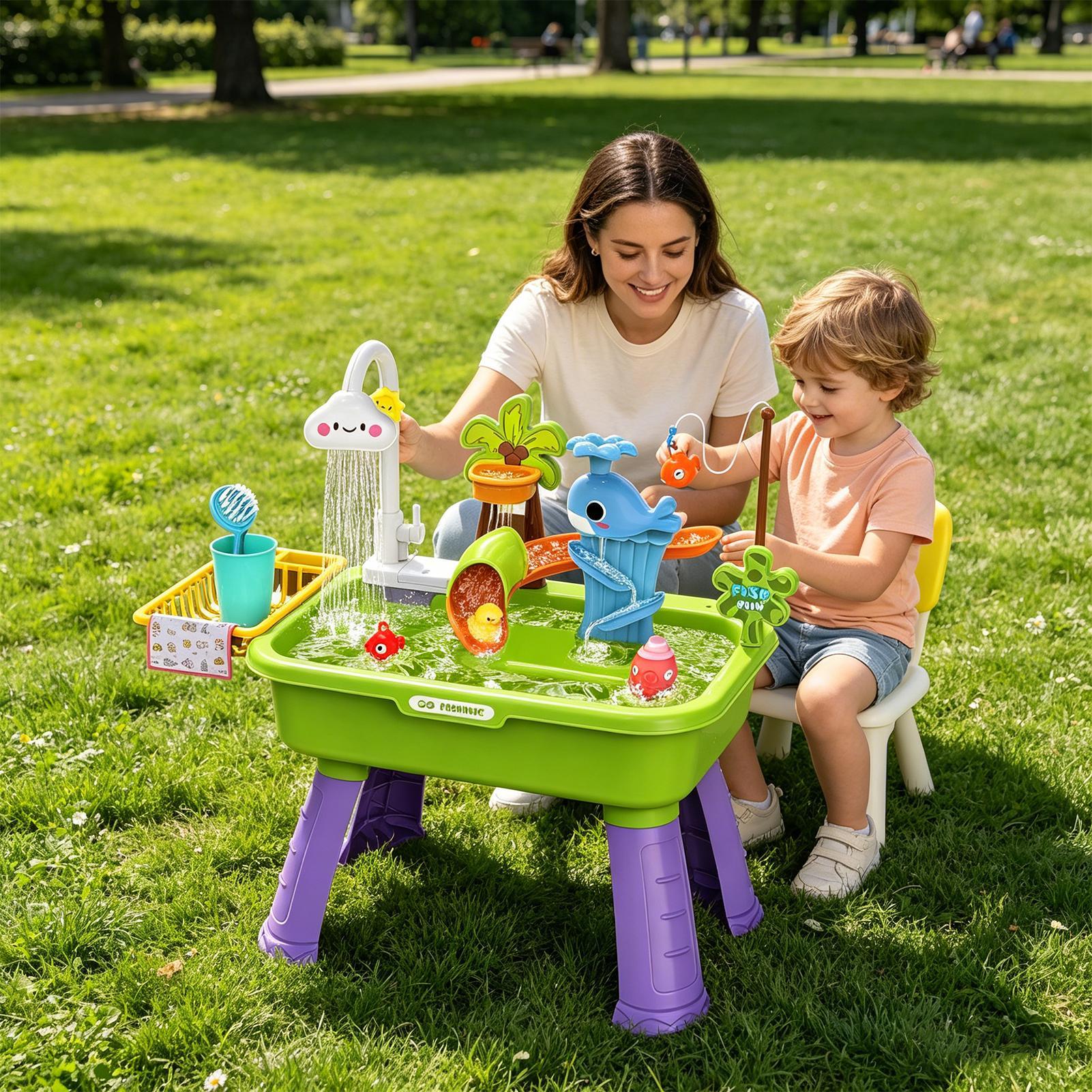Table d'eau améliorée pour tou - Kids Outdoor Sensory Table avis et prix