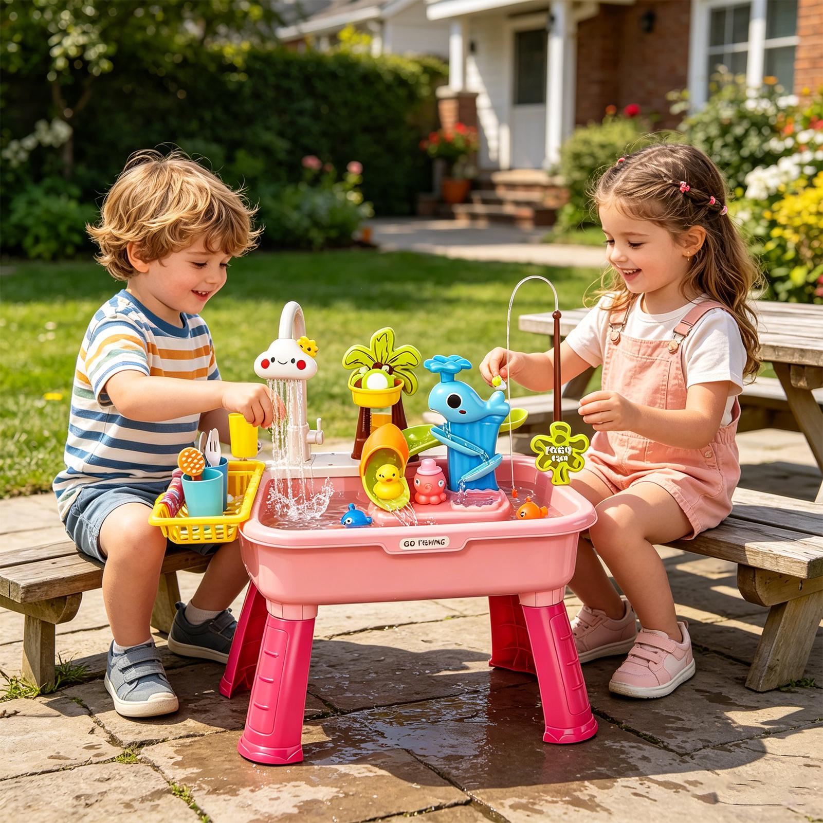 Table d'eau améliorée pour tou - Kids Outdoor Sensory Table avis et prix