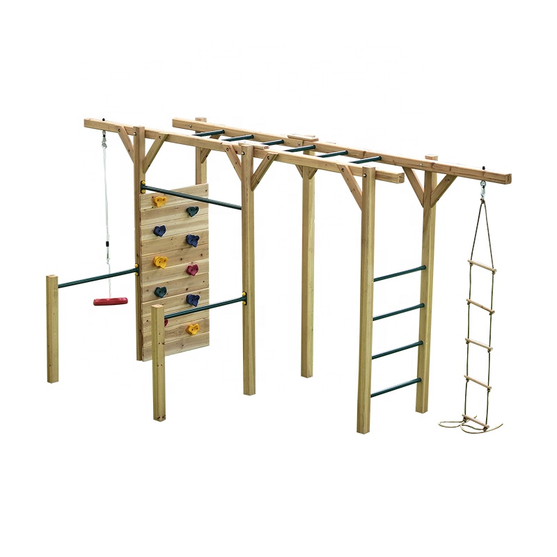 Équipement de fitness en bois  - Kids Outdoor Monkey Bars avis et prix