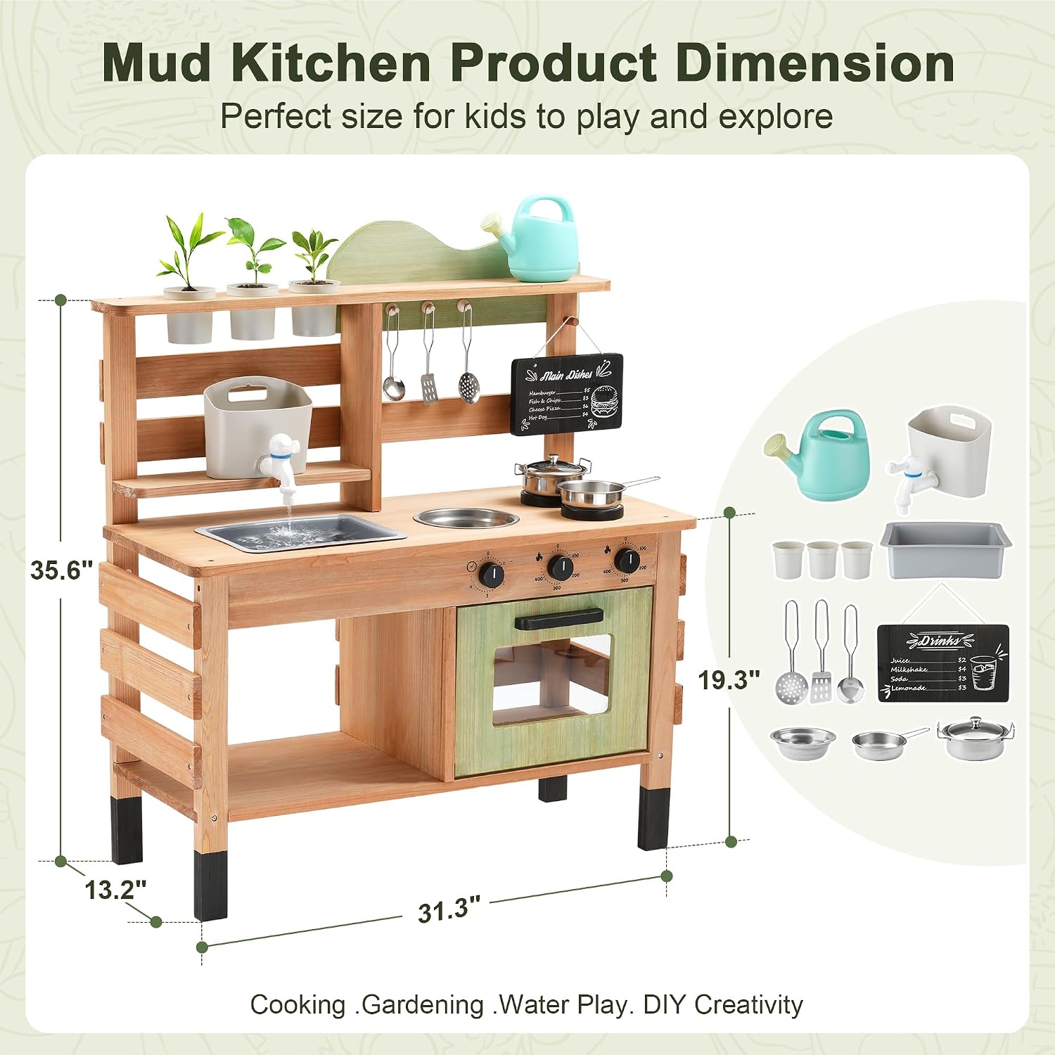 Cuisine de jeu d'extérieur OLL - Kids Outdoor Sink avis et prix