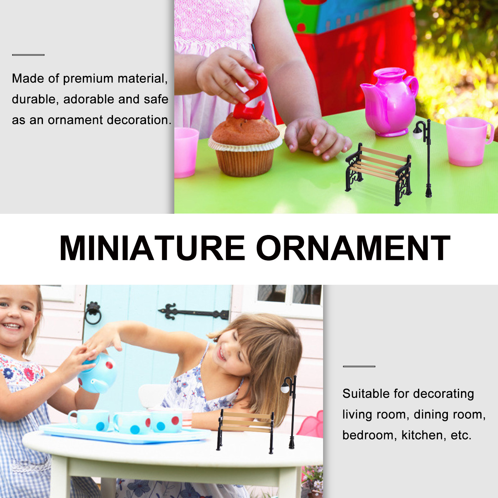 2 Pcs Mini Poteaux d'Éclairage - Kids Outdoor Chair Plastic avis et prix