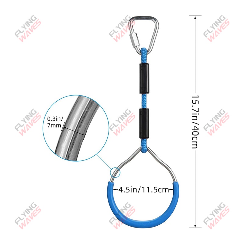 Anneau de gymnastique suspendu - Kids Outdoor Monkey Bars avis et prix