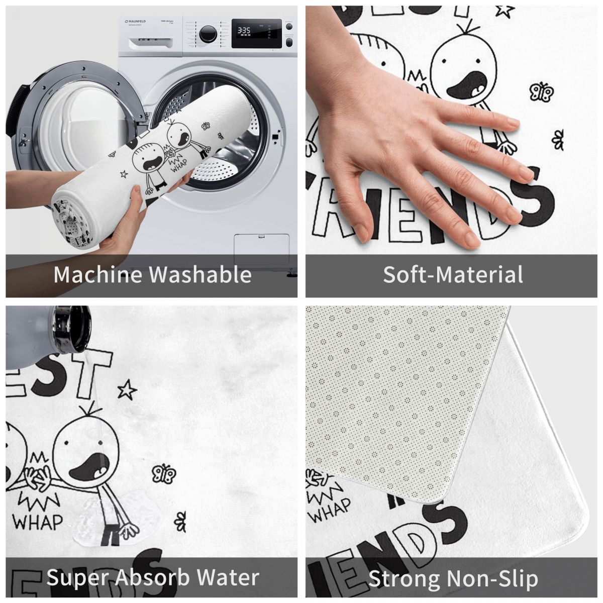 Tapis de sol antidérapant, abs - Kids Outdoor Mat Waterproof avis et prix