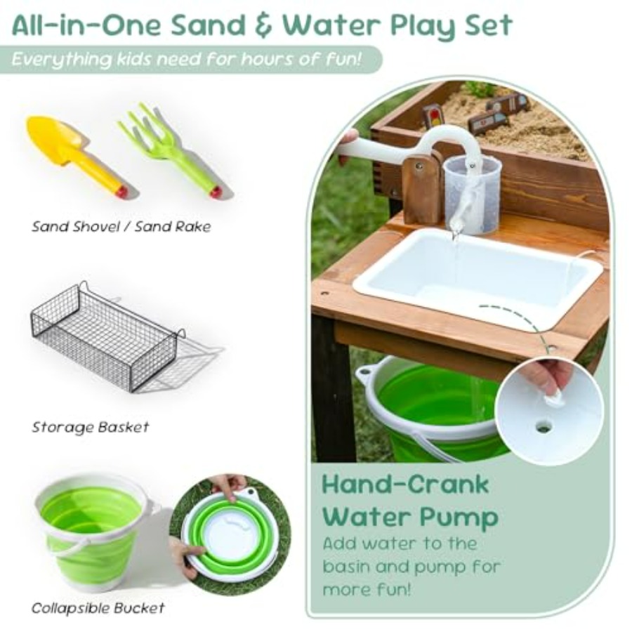 Table de jeu en bois d'extérie - Kids Outdoor Water Play Table avis et prix