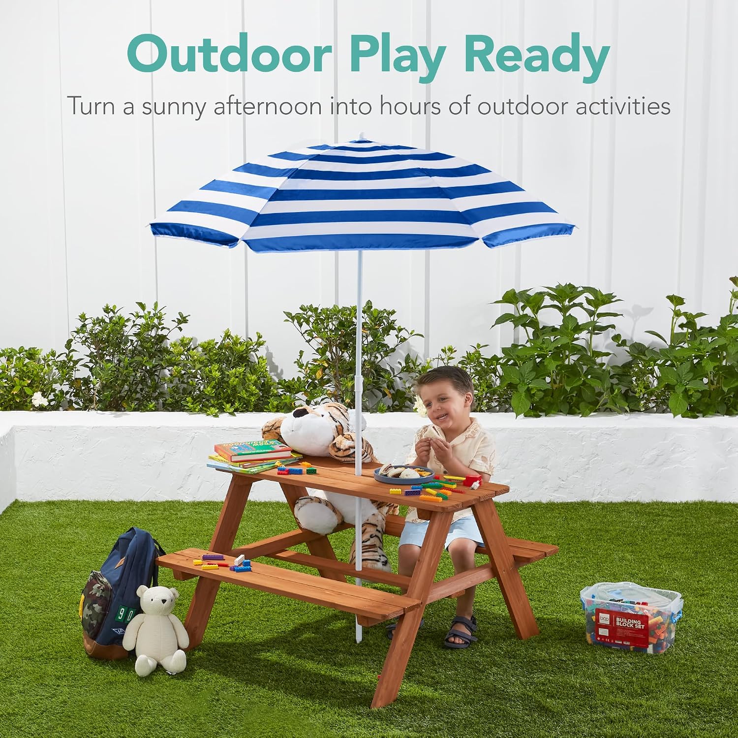 Table de pique-nique en bois p - Kids Outdoor Bench Table avis et prix