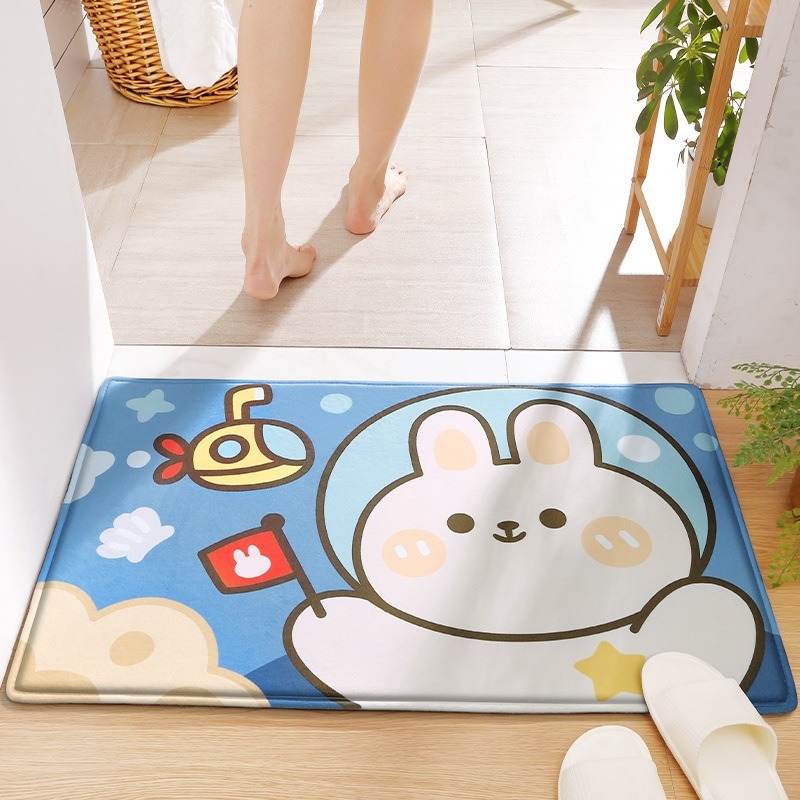 Tapis de bienvenue lapin pour  - Kids Outdoor Mat Waterproof avis et prix